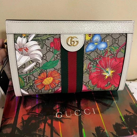 ‼️SOLD‼️ Authentic Gucci Flora Chain Shoulder Bag - Picture 11 of 14